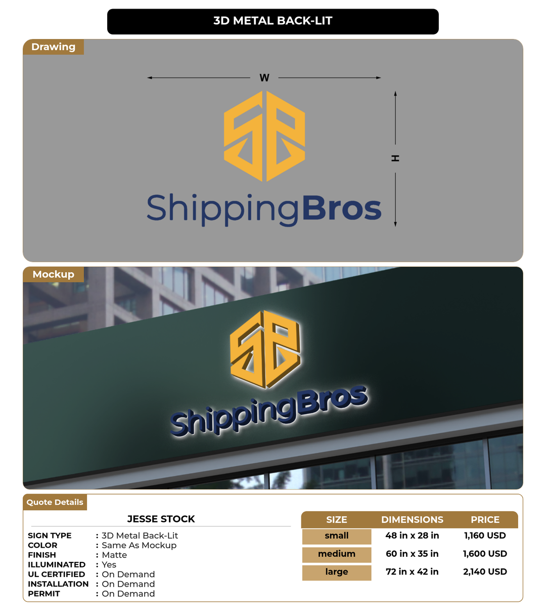 CUSTOM MOCKUP SIGN FOR Jesse Stock