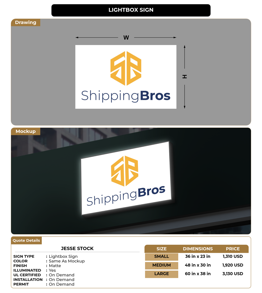 CUSTOM MOCKUP SIGN FOR Jesse Stock