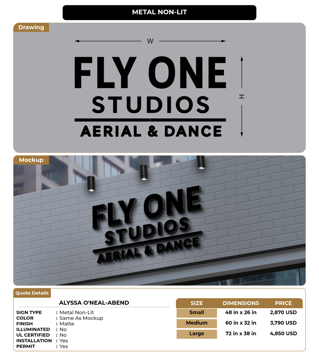 CUSTOM MOCKUP SIGN FOR Alyssa O&