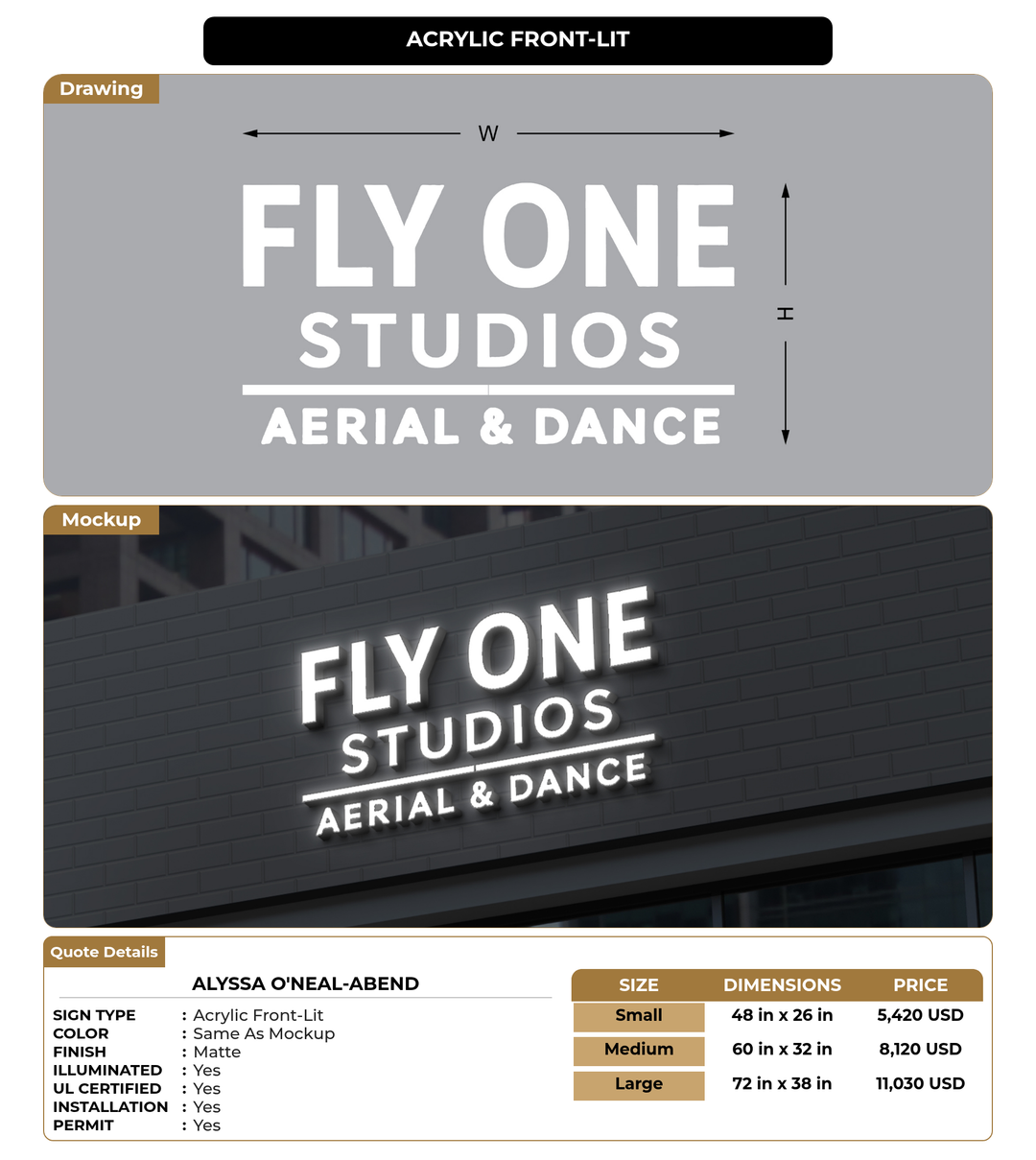 CUSTOM MOCKUP SIGN FOR Alyssa O&
