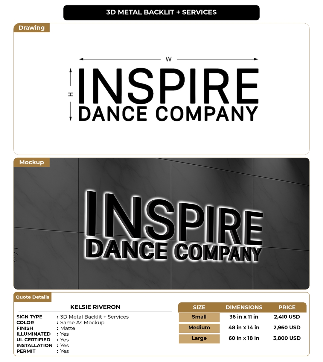 CUSTOM MOCKUP SIGN FOR Kelsie Riveron