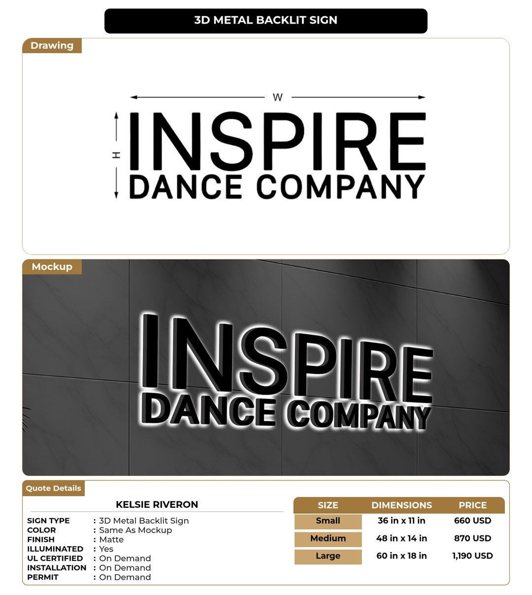 CUSTOM MOCKUP SIGN FOR Kelsie Riveron