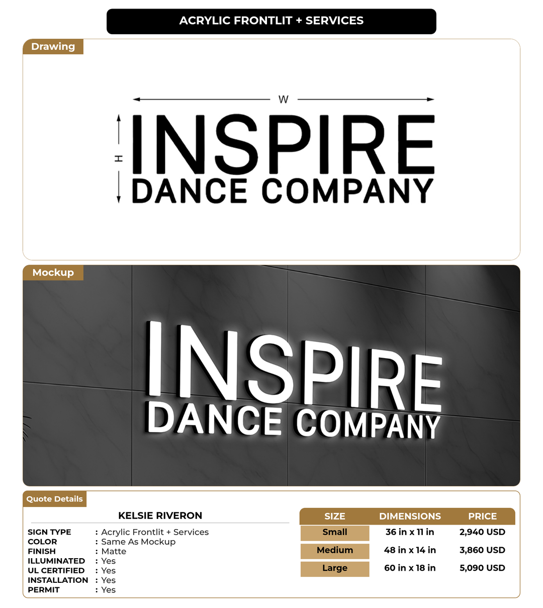 CUSTOM MOCKUP SIGN FOR Kelsie Riveron