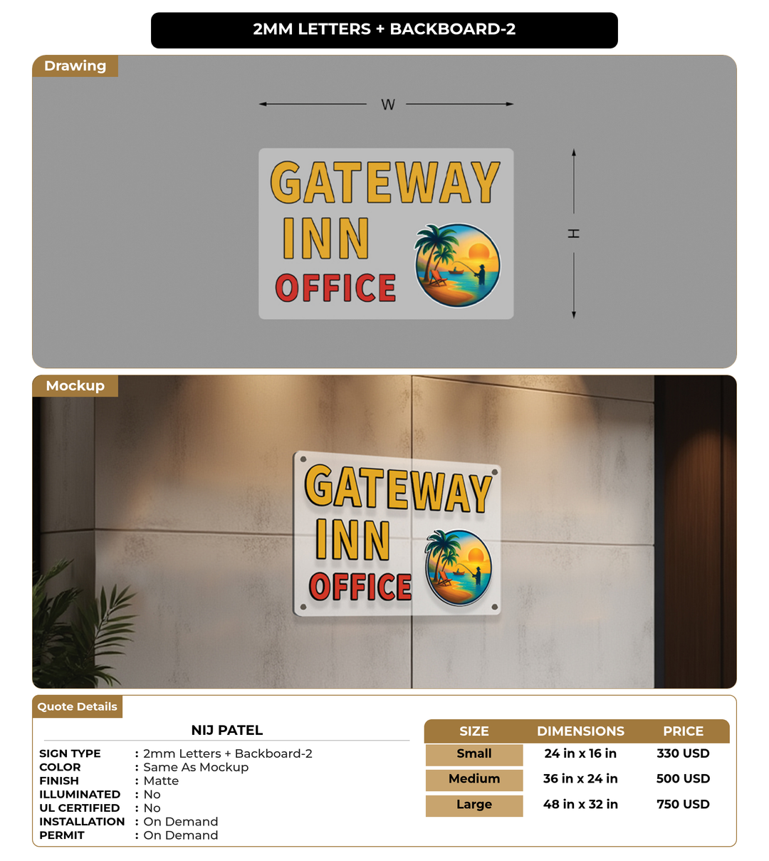 CUSTOM MOCKUP SIGN FOR Nij Patel