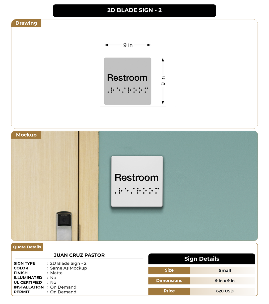 CUSTOM MOCKUP SIGN FOR Juan Cruz Pastor