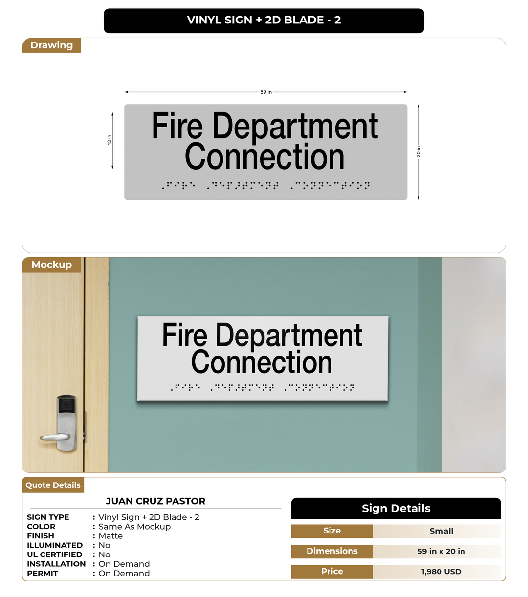 CUSTOM MOCKUP SIGN FOR Juan Cruz Pastor