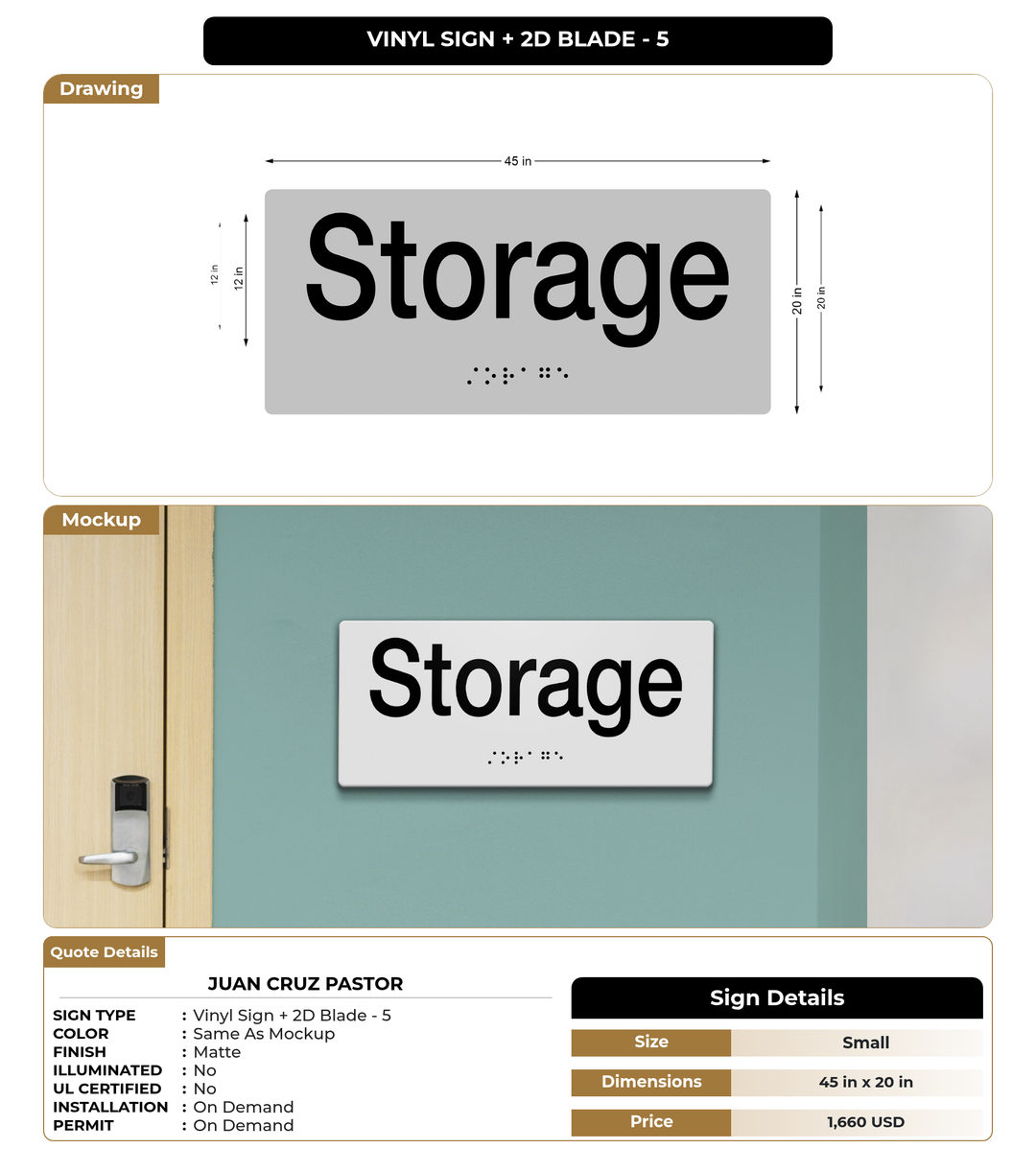 CUSTOM MOCKUP SIGN FOR Juan Cruz Pastor