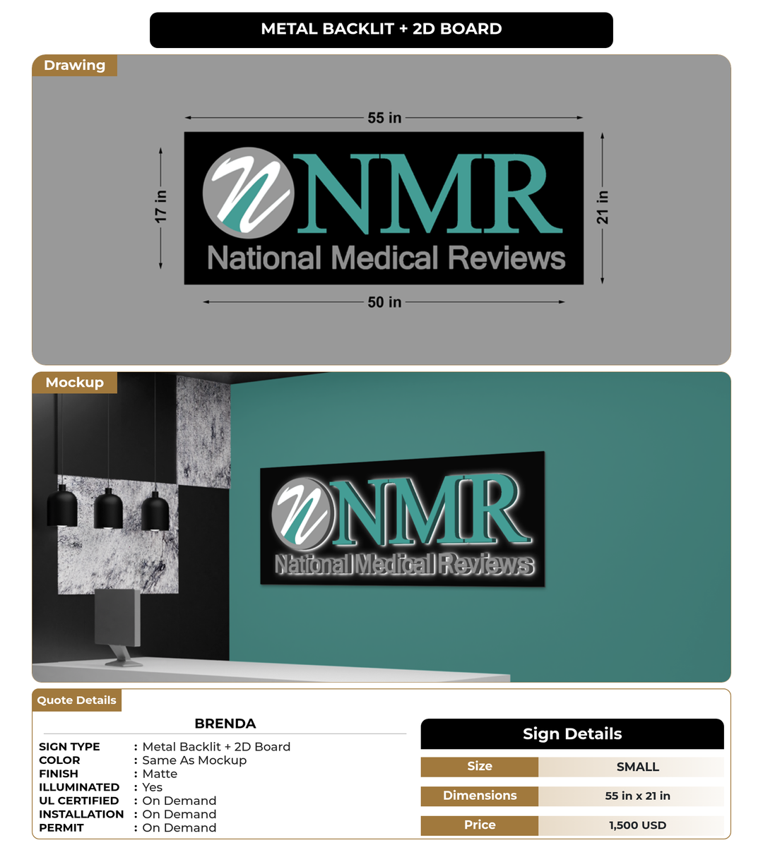 CUSTOM MOCKUP SIGN FOR Brenda