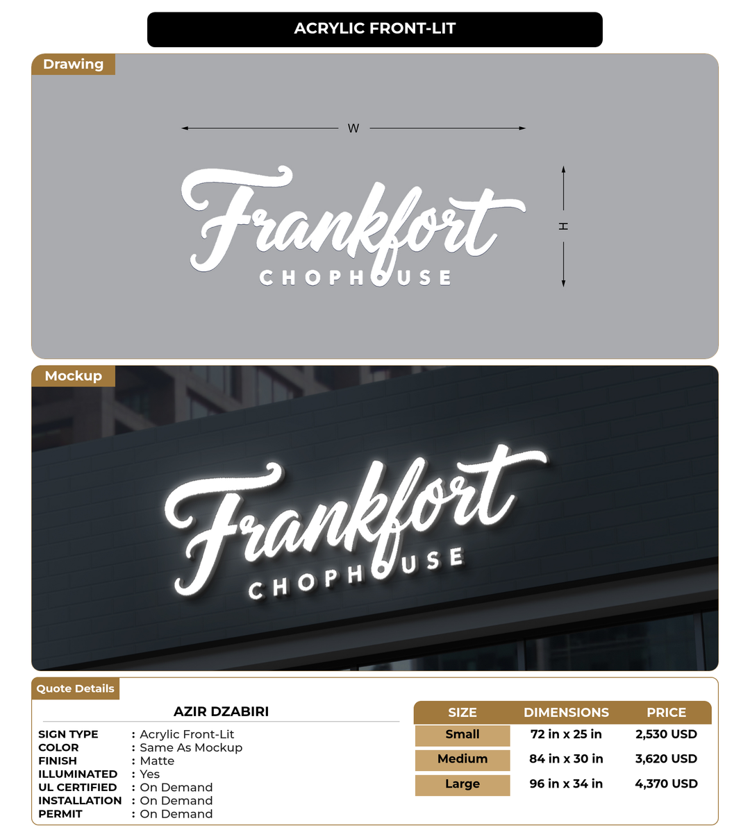 CUSTOM MOCKUP SIGN FOR Azir Dzabiri