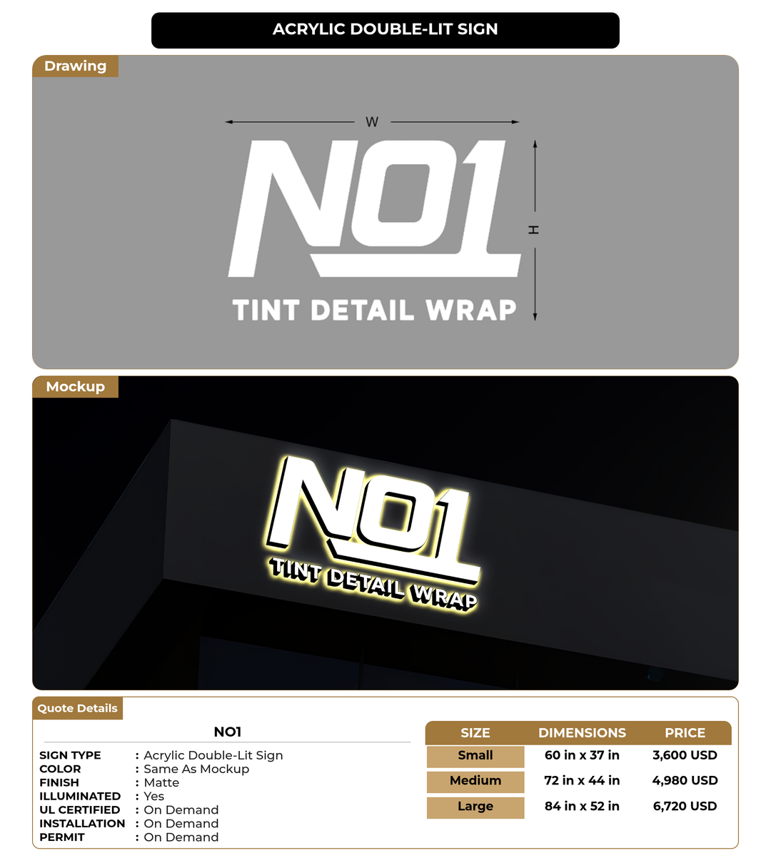 CUSTOM MOCKUP SIGN FOR No1