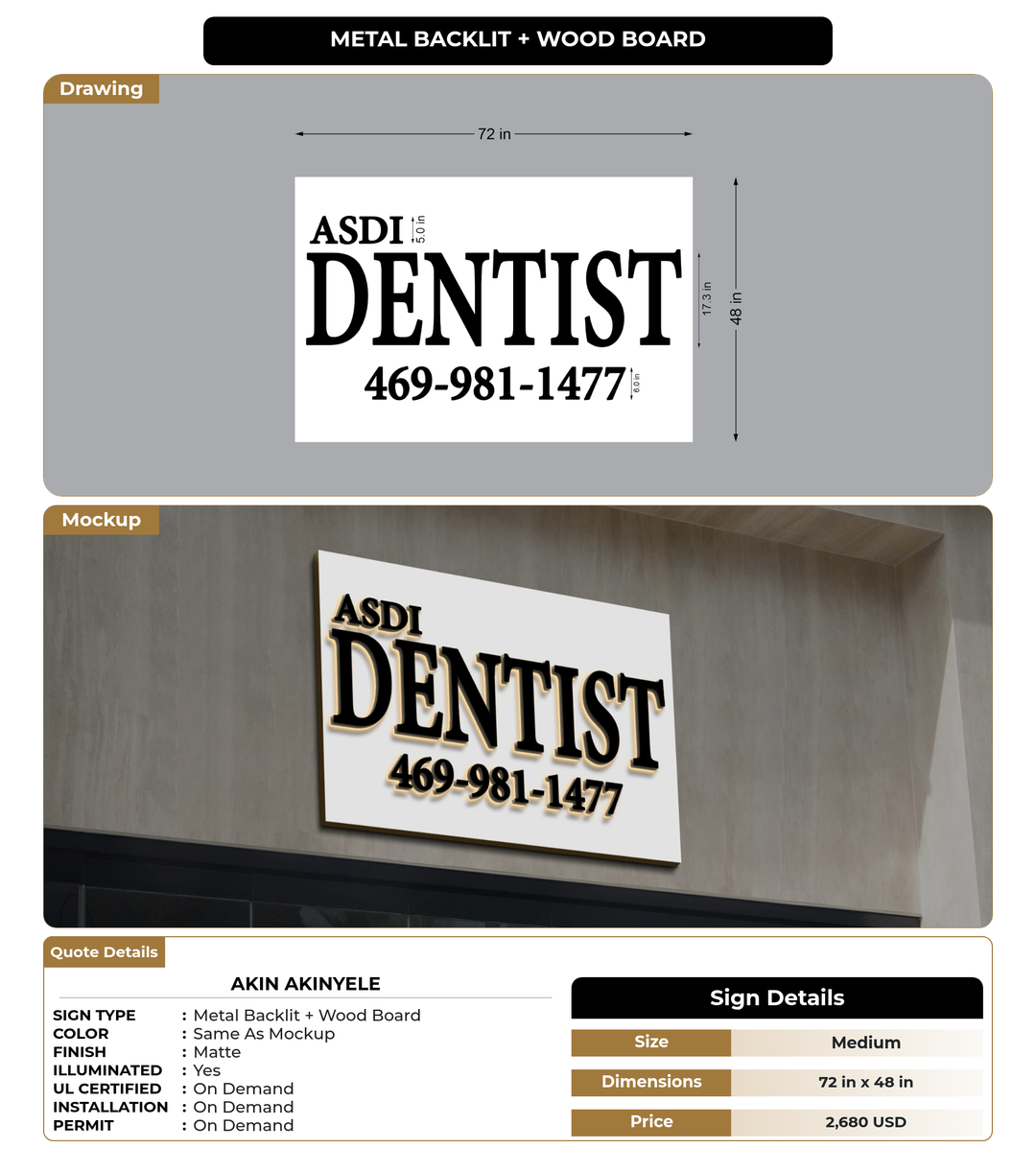 CUSTOM MOCKUP SIGN FOR Akin Akinyele