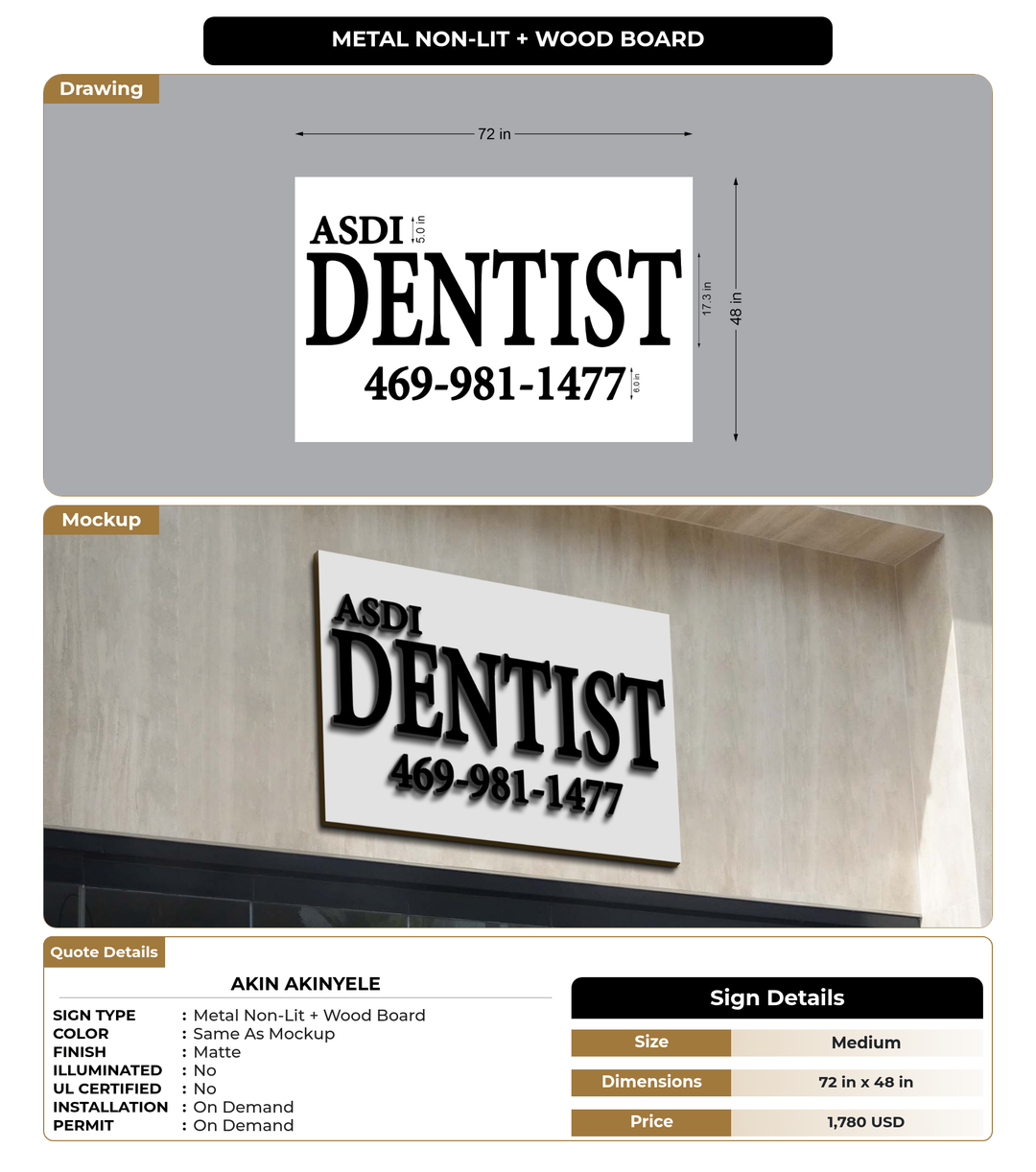 CUSTOM MOCKUP SIGN FOR Akin Akinyele