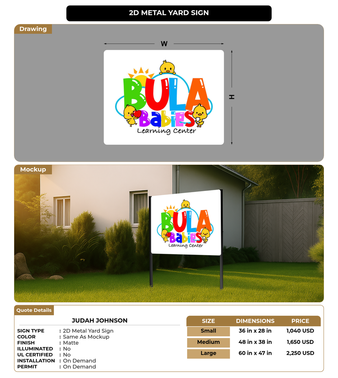 CUSTOM MOCKUP SIGN FOR Judah Johnson