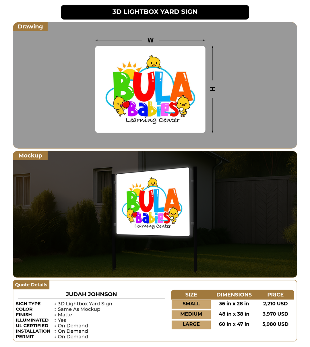 CUSTOM MOCKUP SIGN FOR Judah Johnson
