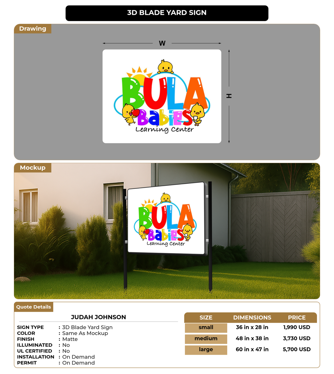 CUSTOM MOCKUP SIGN FOR Judah Johnson