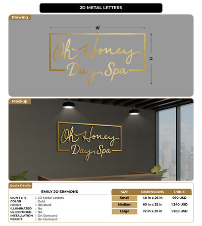 CUSTOM MOCKUP SIGN FOR Emily Jo SImmons