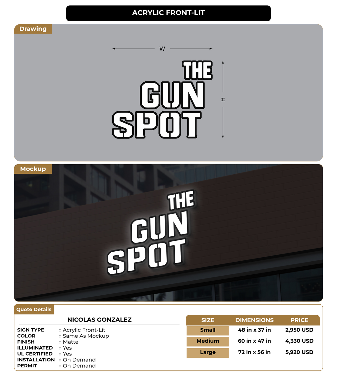 CUSTOM MOCKUP SIGN FOR Nicolas Gonzalez