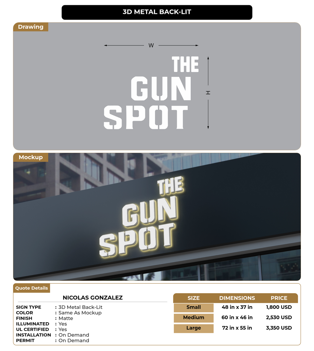 CUSTOM MOCKUP SIGN FOR Nicolas Gonzalez