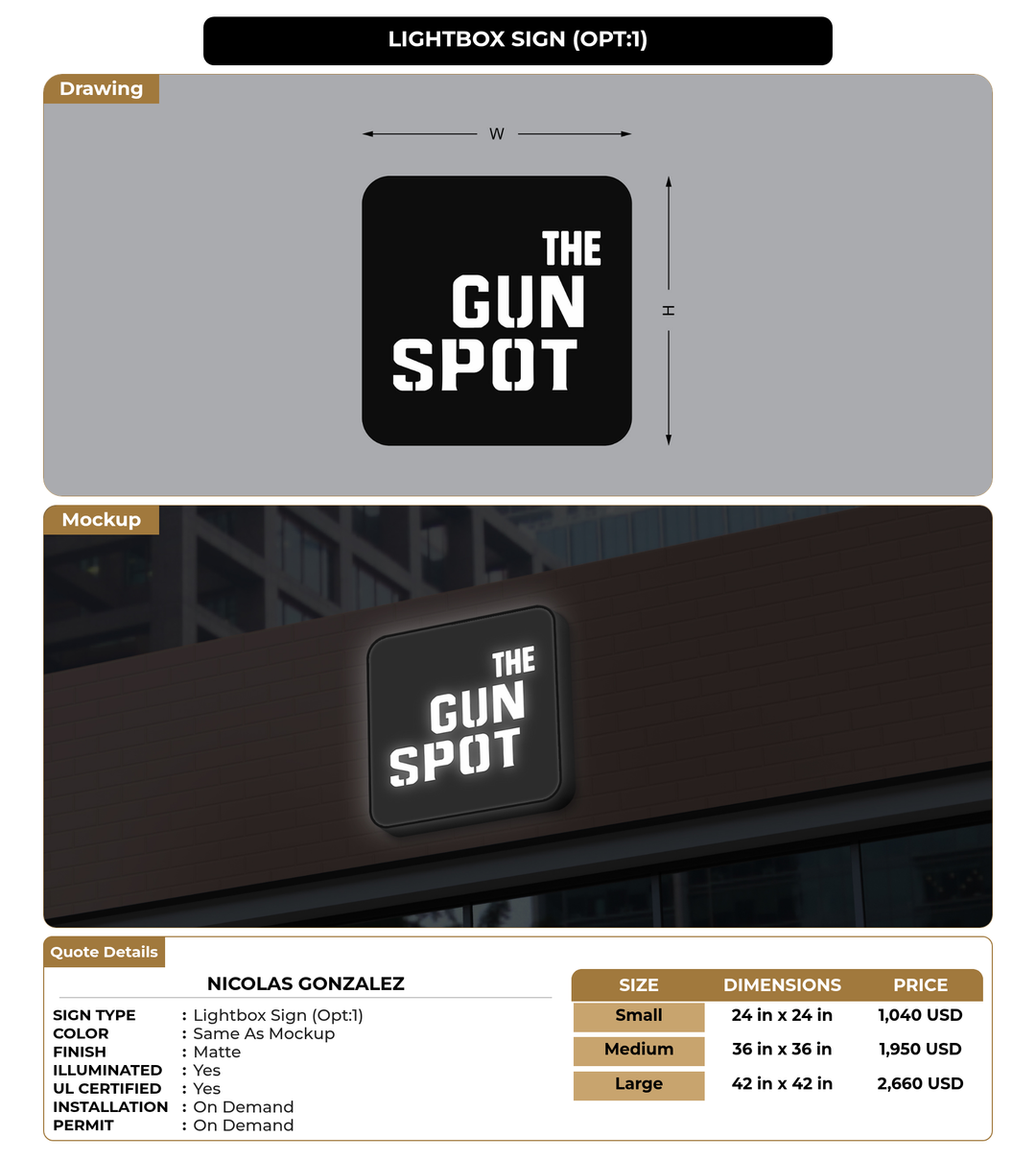 CUSTOM MOCKUP SIGN FOR Nicolas Gonzalez