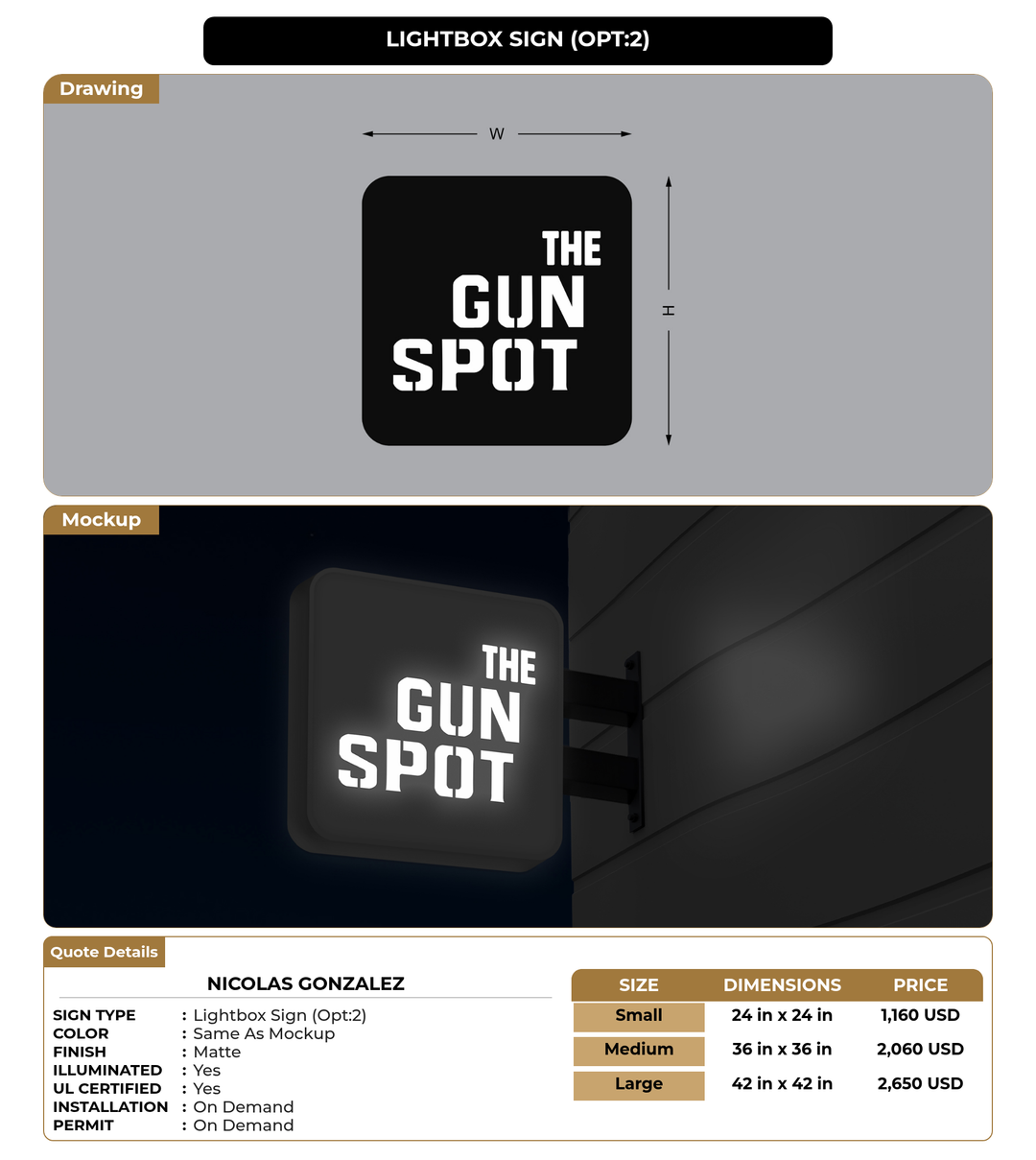 CUSTOM MOCKUP SIGN FOR Nicolas Gonzalez
