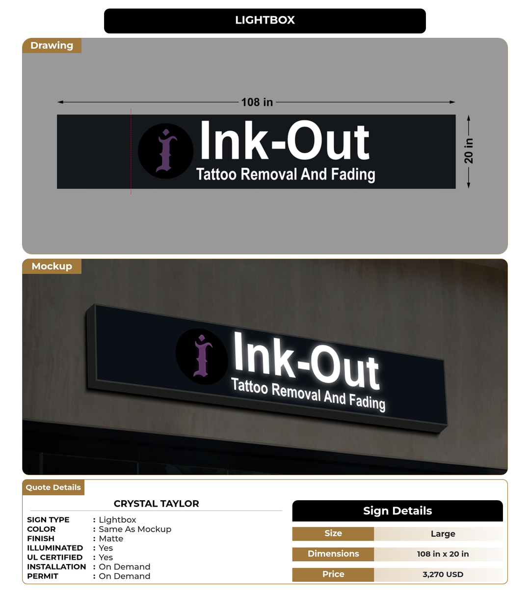 CUSTOM MOCKUP SIGN FOR Crystal Taylor