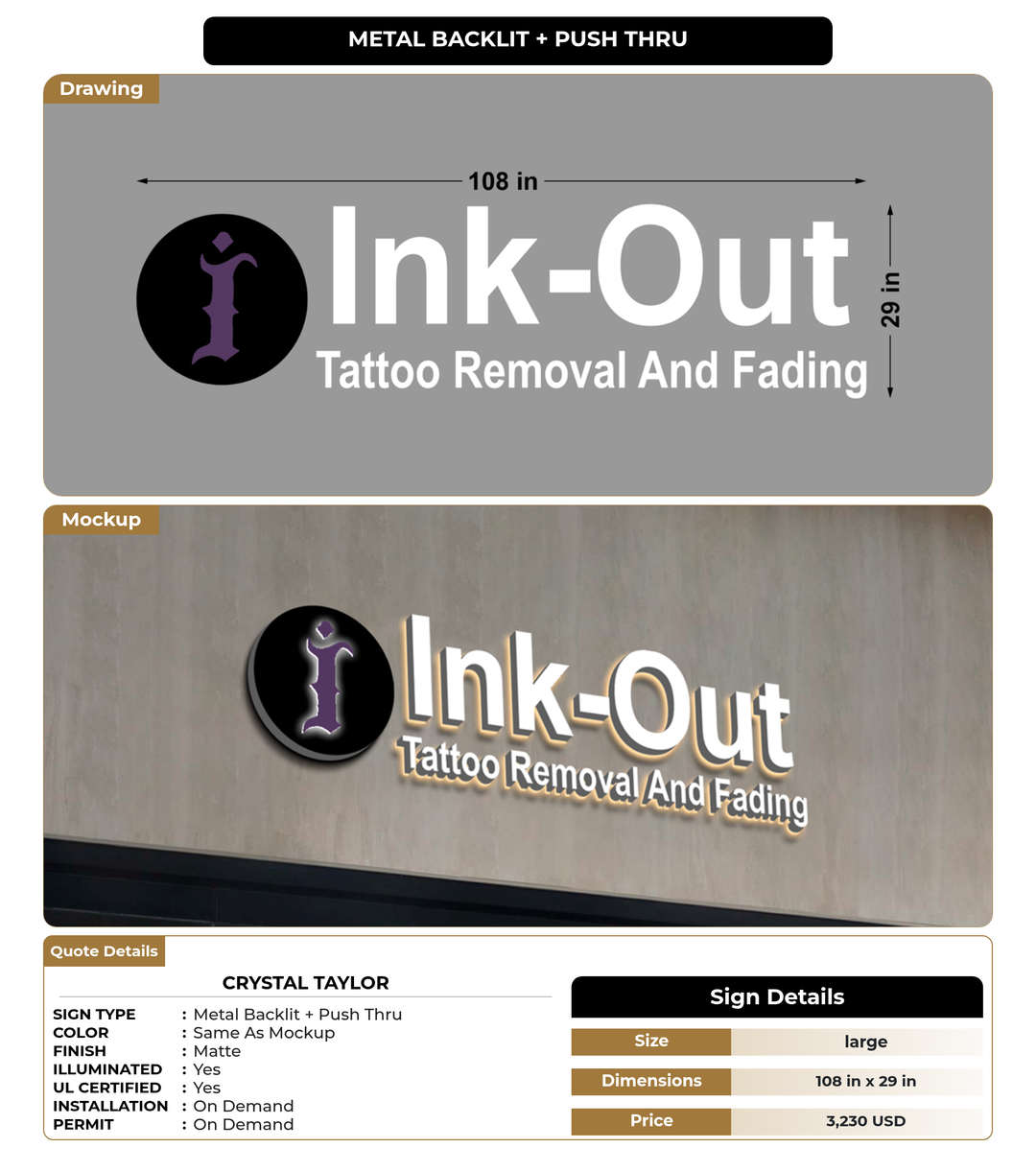 CUSTOM MOCKUP SIGN FOR Crystal Taylor
