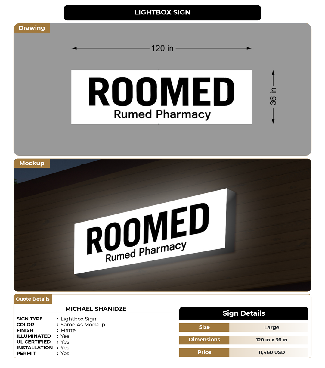 CUSTOM MOCKUP SIGN FOR Michael Shanidze