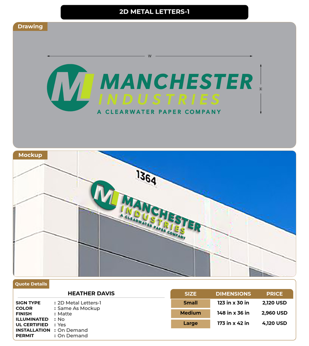 CUSTOM MOCKUP SIGN FOR Heather Davis