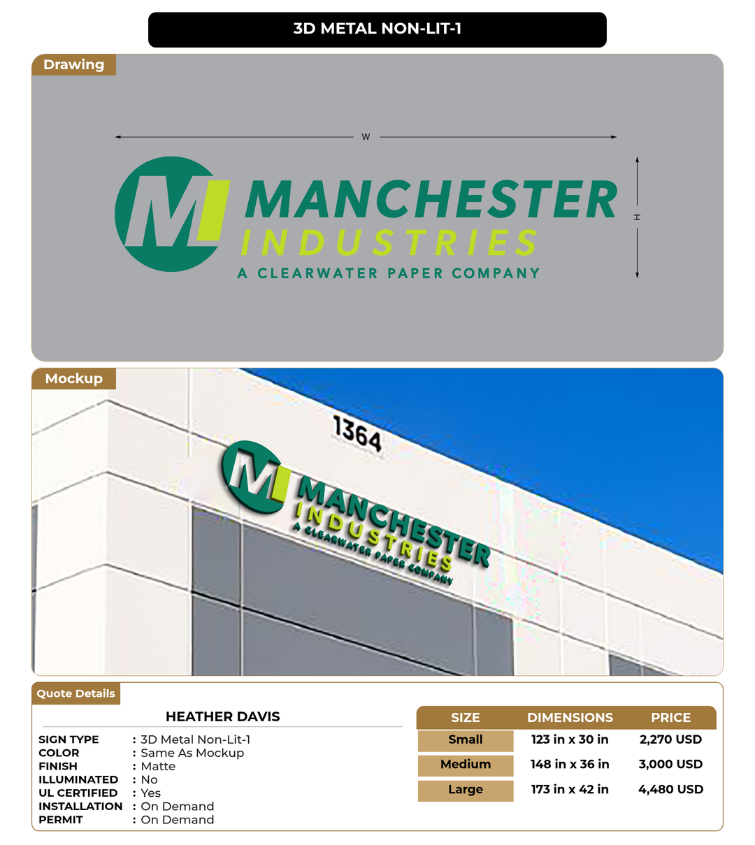 CUSTOM MOCKUP SIGN FOR Heather Davis