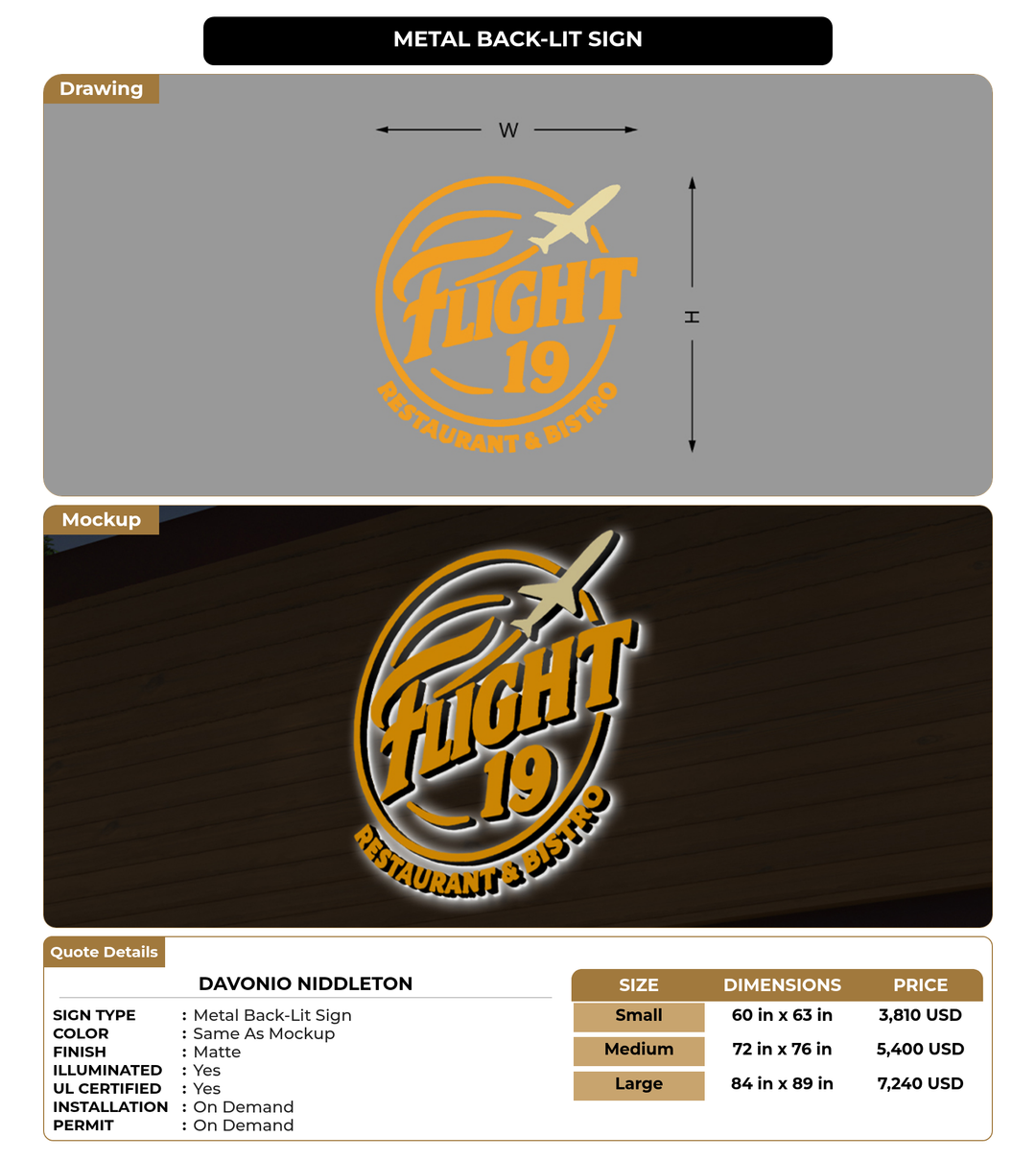 CUSTOM MOCKUP SIGN FOR Davonio niddleton