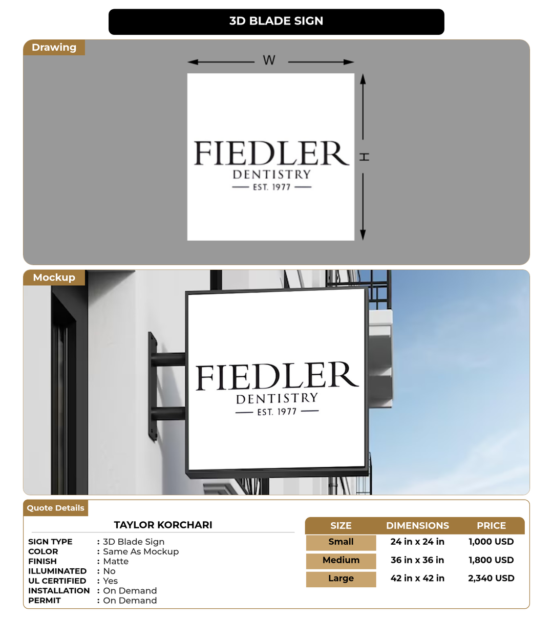 CUSTOM MOCKUP SIGN FOR Taylor korchari
