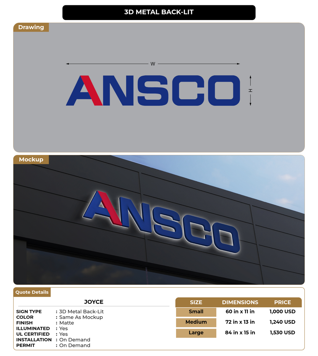 CUSTOM MOCKUP SIGN FOR joyce