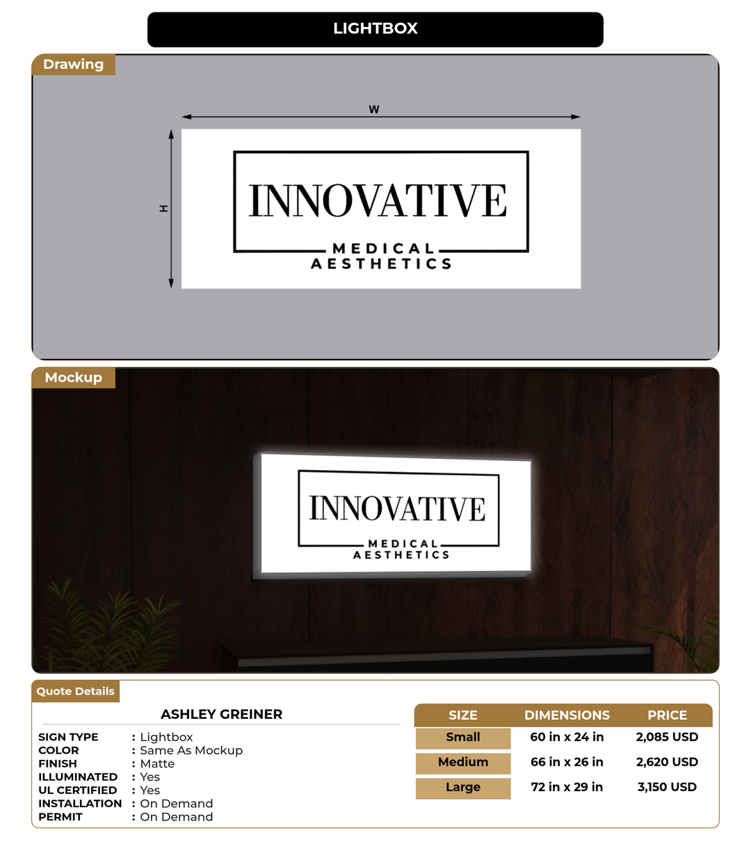 CUSTOM MOCKUP SIGN FOR Ashley Greiner