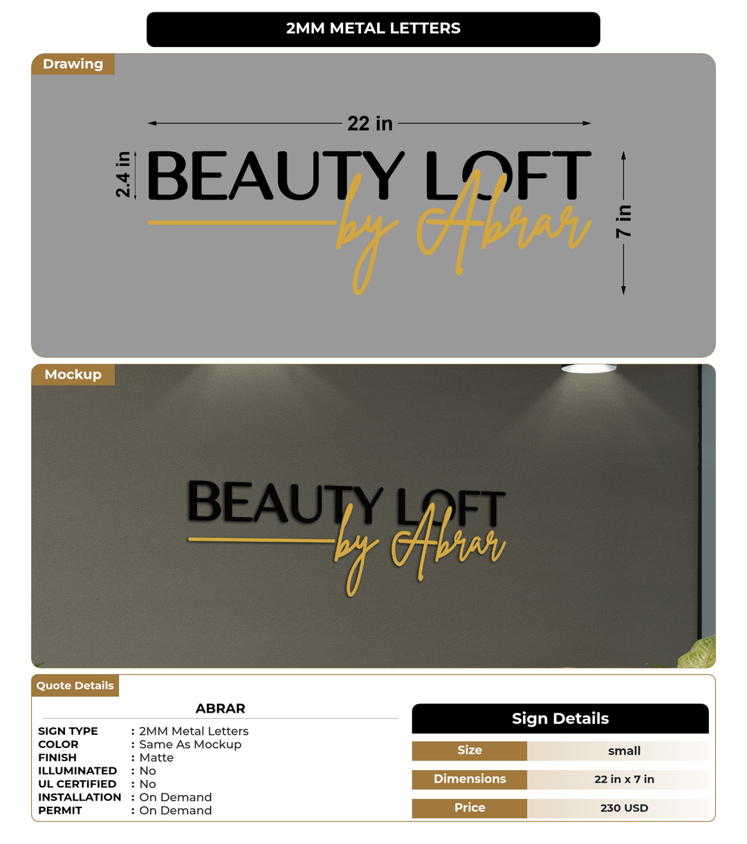CUSTOM MOCKUP SIGN FOR Abrar