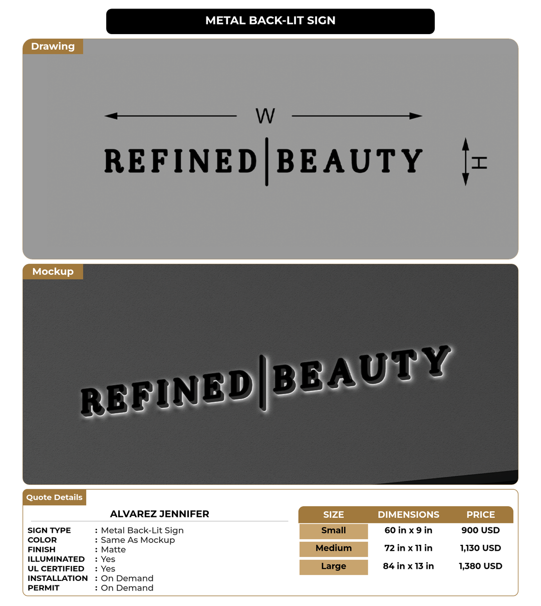CUSTOM MOCKUP SIGN FOR Alvarez Jennifer