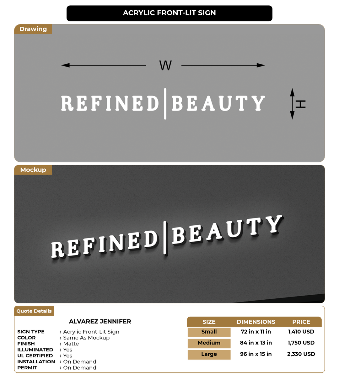 CUSTOM MOCKUP SIGN FOR Alvarez Jennifer