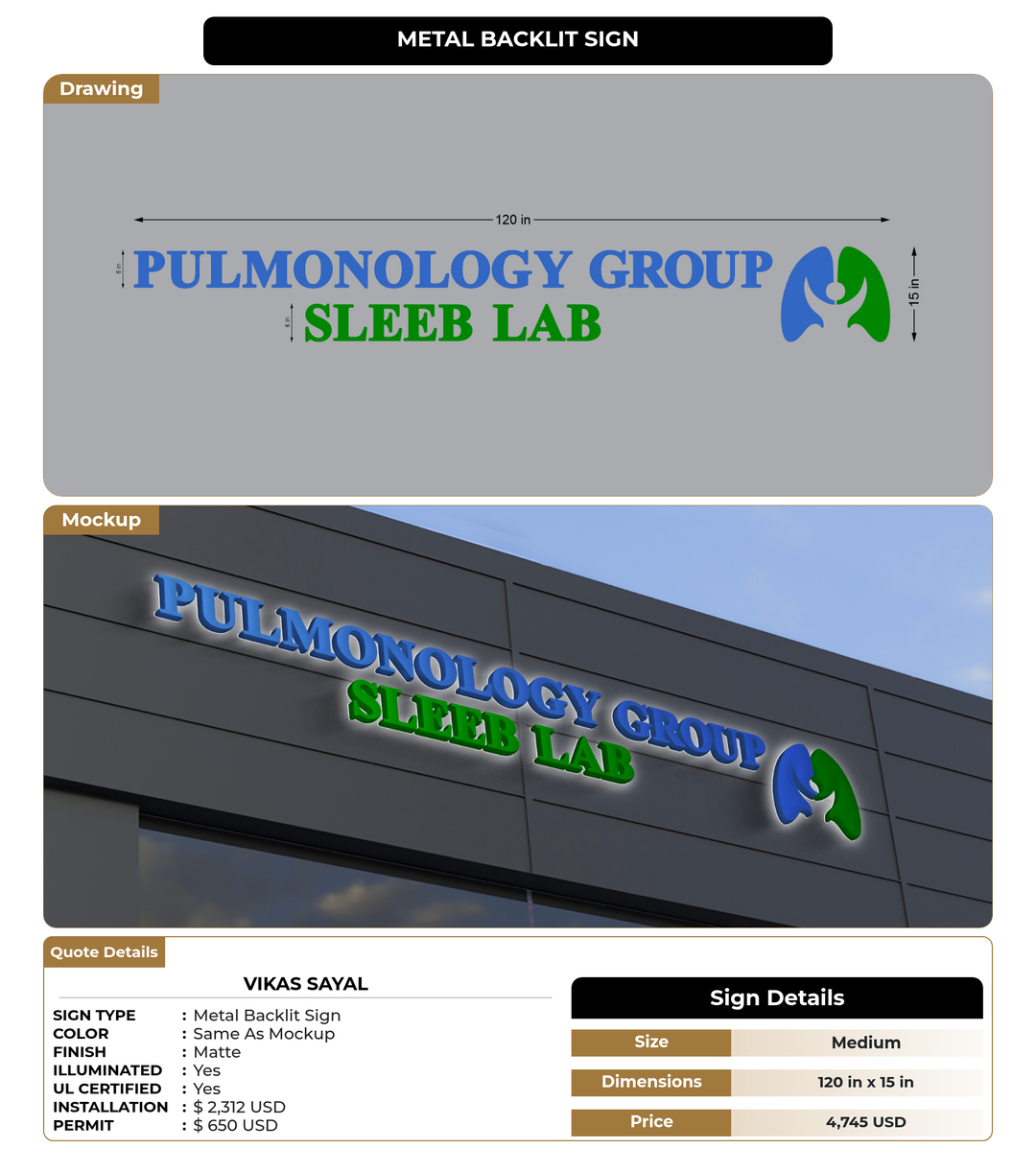CUSTOM MOCKUP SIGN FOR Vikas Sayal
