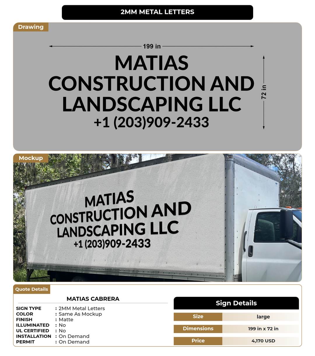 CUSTOM MOCKUP SIGN FOR matias cabrera