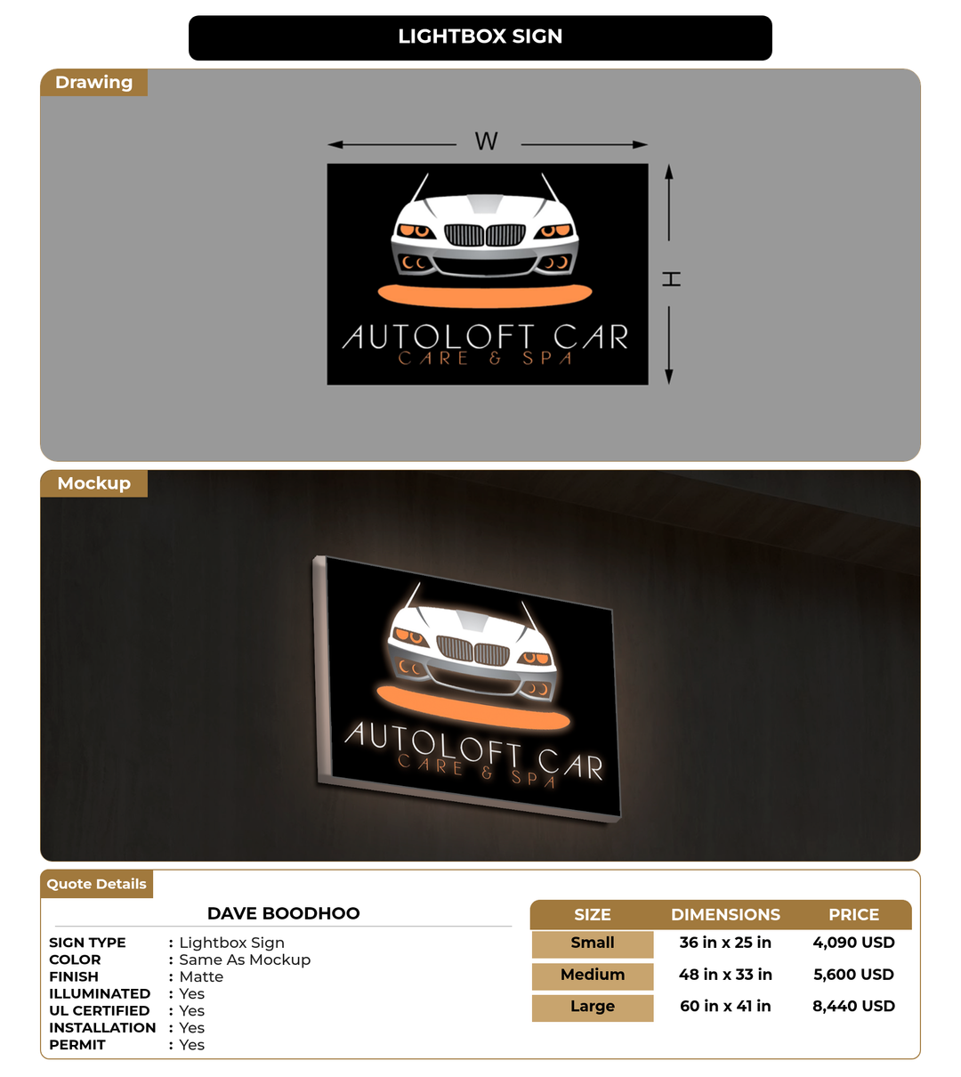 CUSTOM MOCKUP SIGN FOR Dave Boodhoo