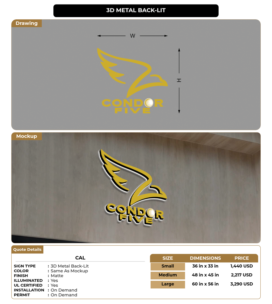 CUSTOM MOCKUP SIGN FOR cal