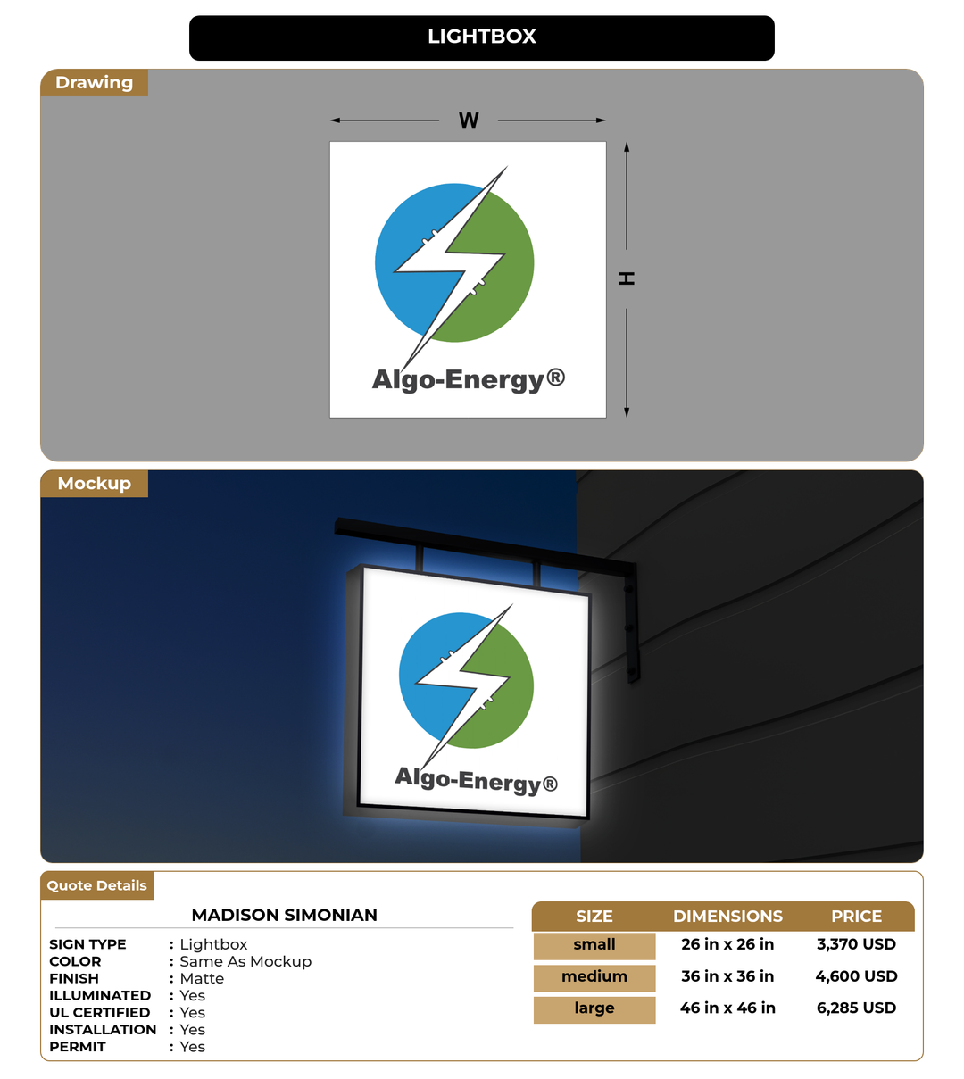 CUSTOM MOCKUP SIGN FOR Madison Simonian