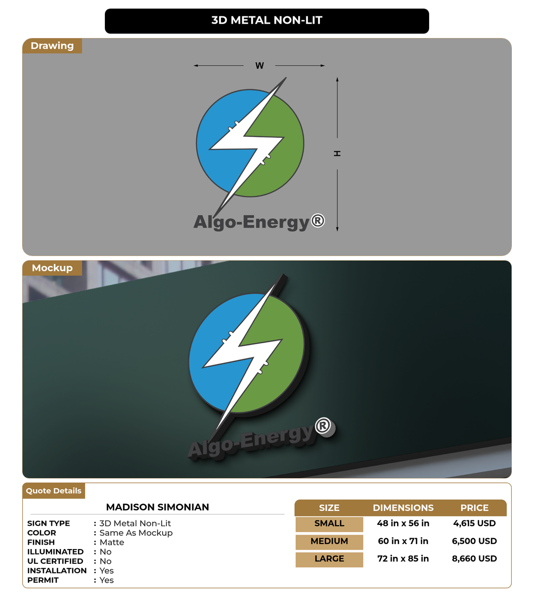 CUSTOM MOCKUP SIGN FOR Madison Simonian