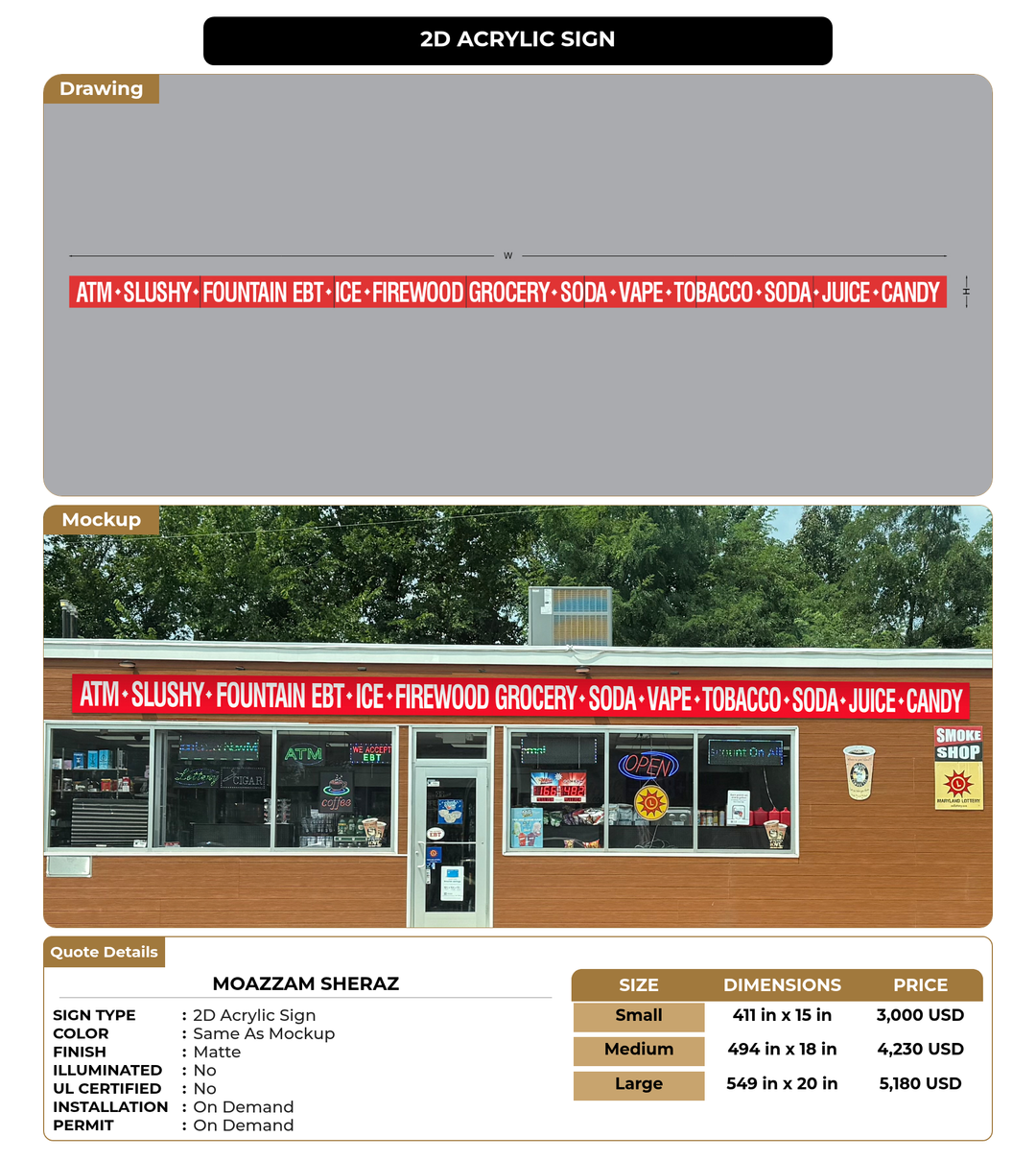 CUSTOM MOCKUP SIGN FOR MOAZZAM sheraz