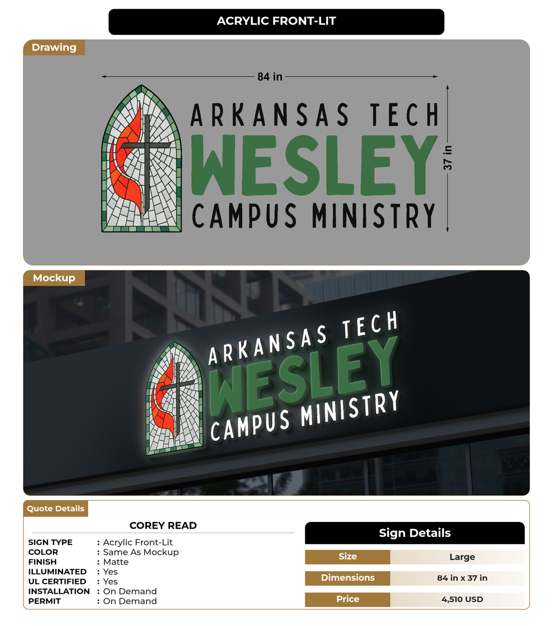 CUSTOM MOCKUP SIGN FOR Corey Read
