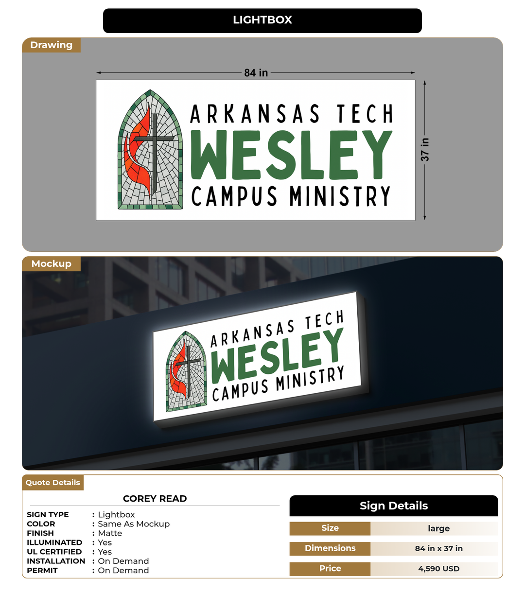 CUSTOM MOCKUP SIGN FOR Corey Read