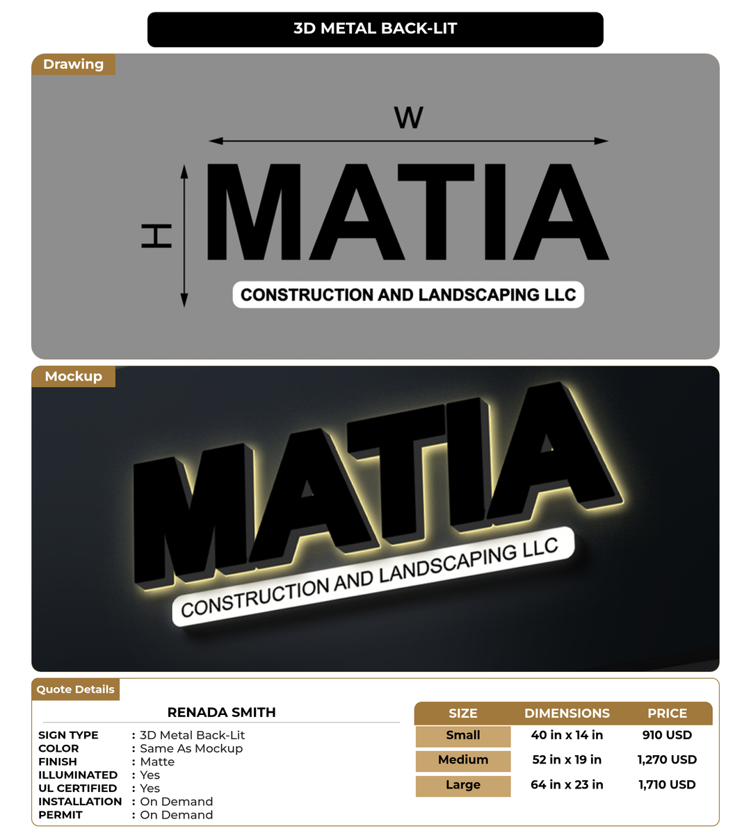 CUSTOM MOCKUP SIGN FOR Renada Smith