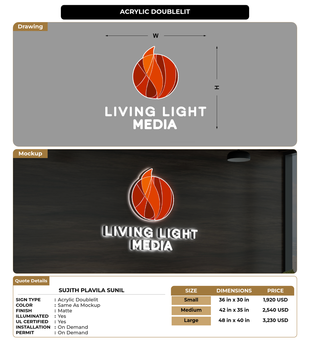 CUSTOM MOCKUP SIGN FOR Sujith Plavila Sunil