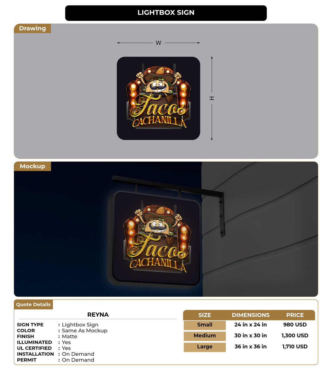 CUSTOM MOCKUP SIGN FOR Reyna