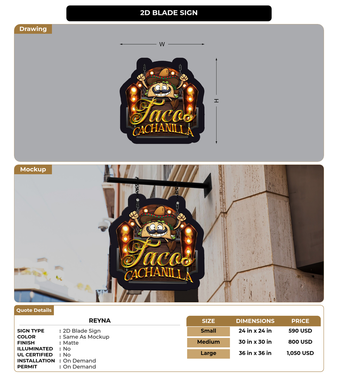 CUSTOM MOCKUP SIGN FOR Reyna
