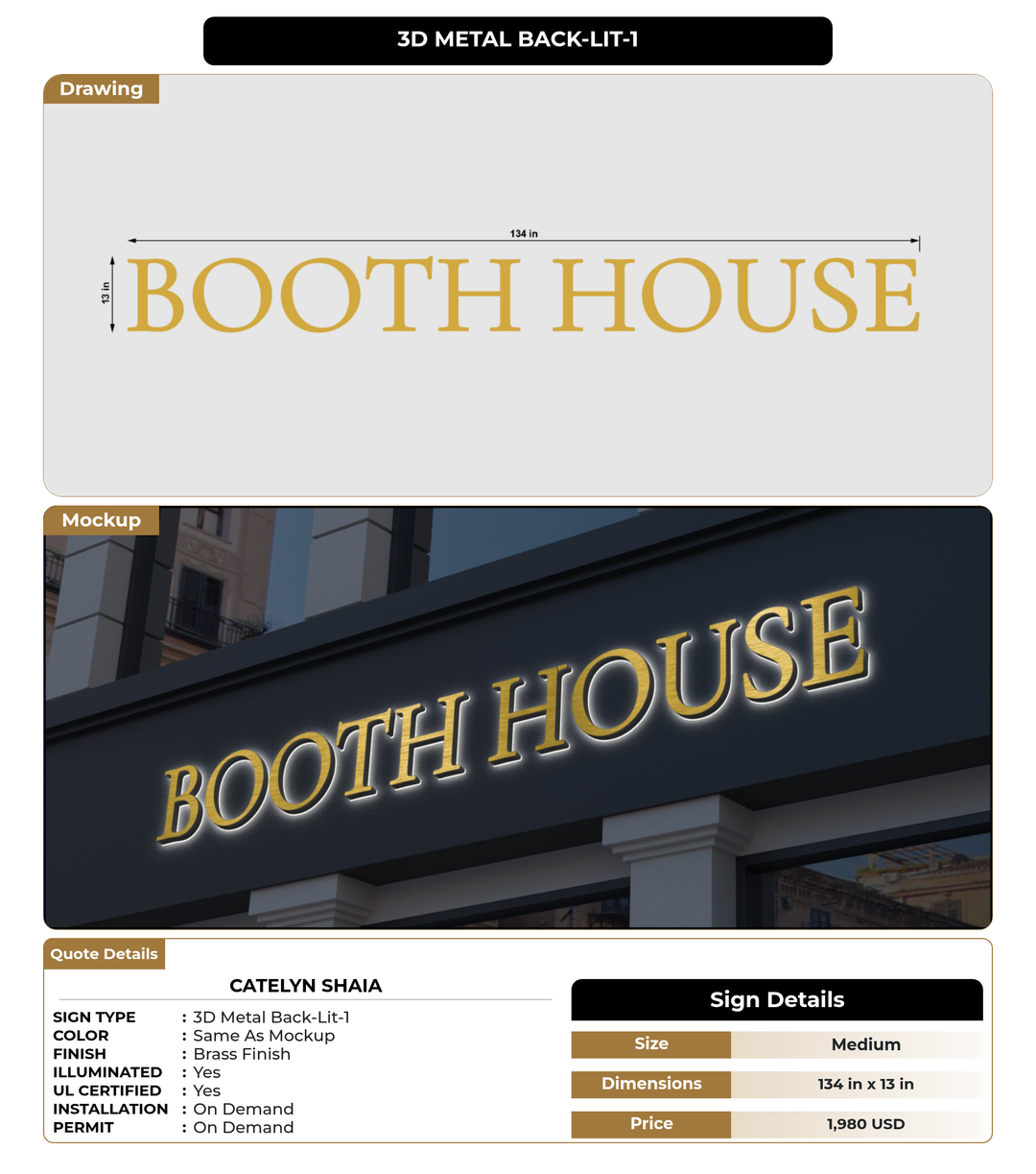 CUSTOM MOCKUP SIGN FOR catelyn shaia